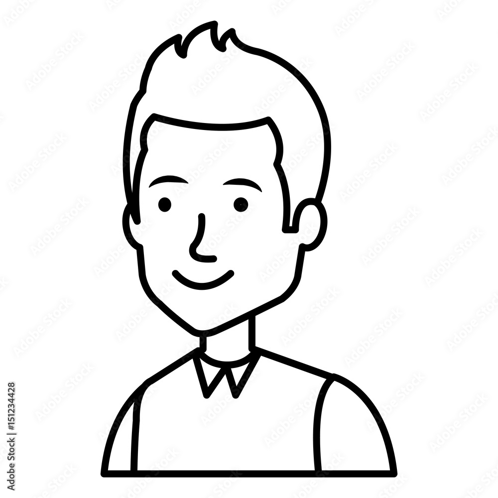 young man avatar character vector illustration design young man avatar character vector illustration design