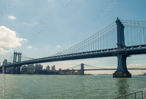 Manhattan Bridge and the City. #151234693