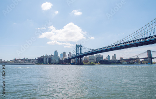 Manhattan Bridge and the City.