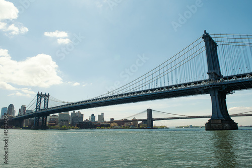 Manhattan Bridge and the City.