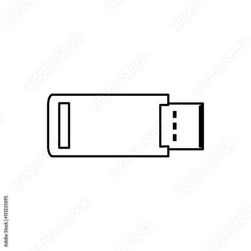 USB flash backup computer card icon vector illustration