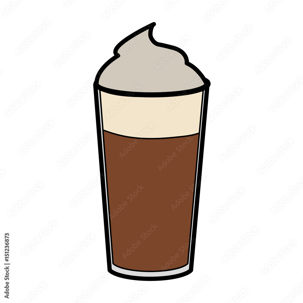 coffee glass container icon vector illustration design coffee glass container icon vector illustration design