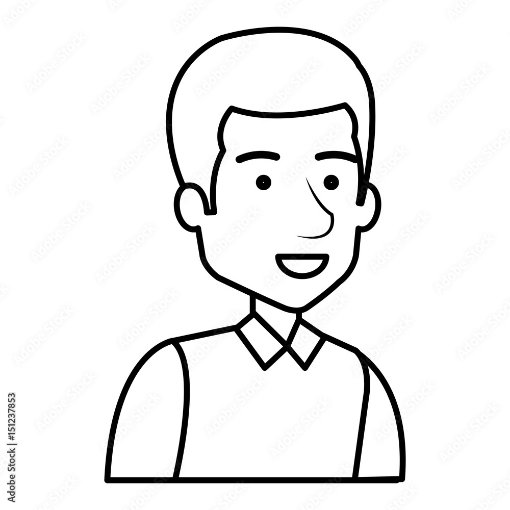 young man avatar character vector illustration design young man avatar character vector illustration design