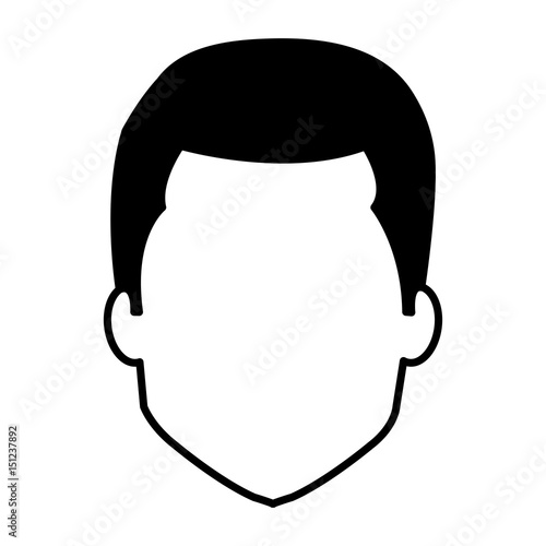 young man avatar character vector illustration design