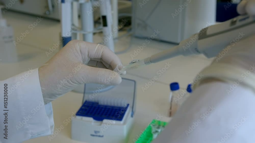 woman doing science test with some bottles at her workplace, hands woman doing science test with some bottles at her workplace, hands