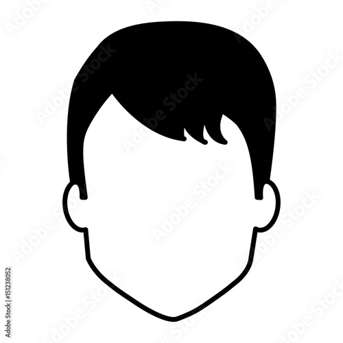 young man avatar character vector illustration design
