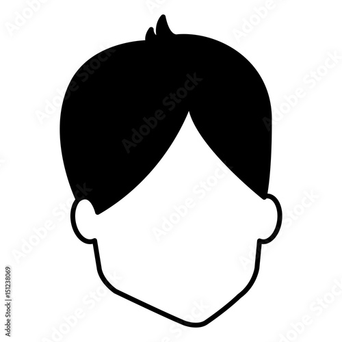 young man avatar character vector illustration design