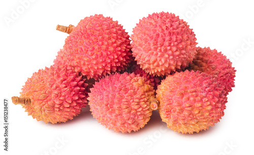 Lychees fruits isolated