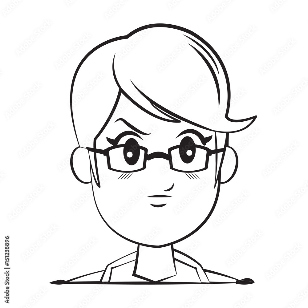 cartoon character woman face design vector illustration cartoon character woman face design vector illustration