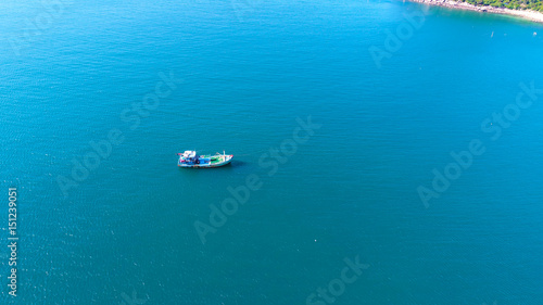  View of the boat from a bird's flight © Hryhorii