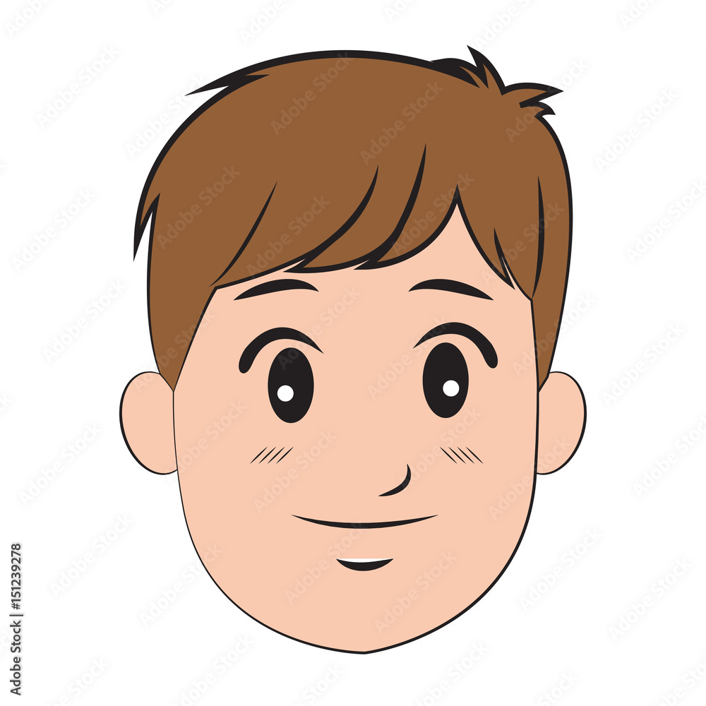 cartoon character man young person vector illustration