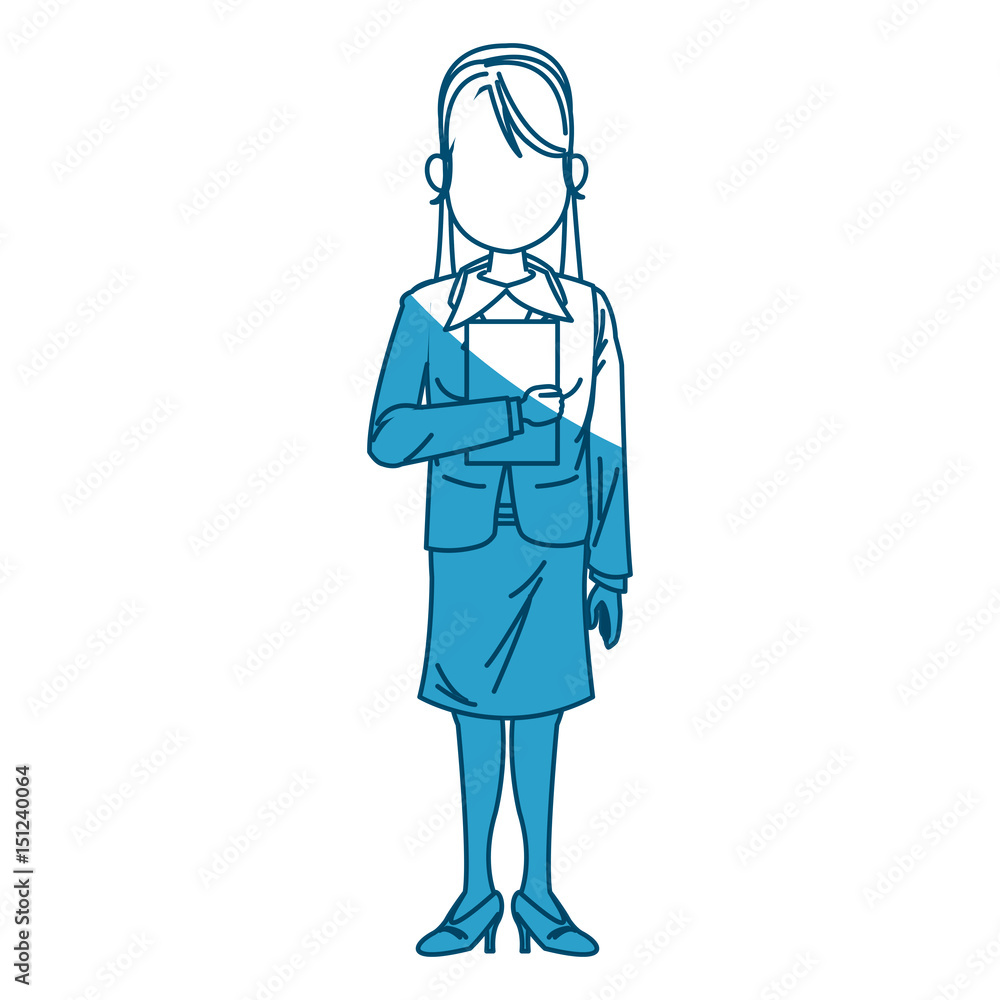 young business woman, isolated on white vector illustration young business woman, isolated on white vector illustration