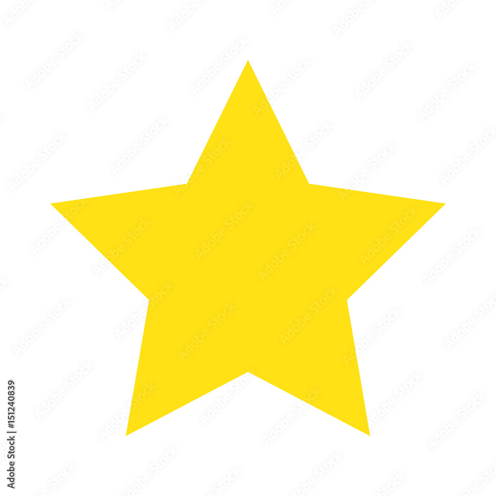 Obraz premium yellow star decoration award image vector illustration
