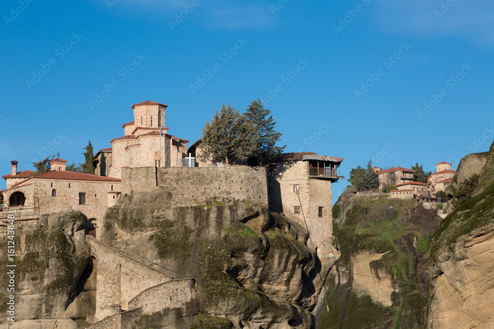 Monastery of Great Meteoron is the largest monastery at Meteora in Greece