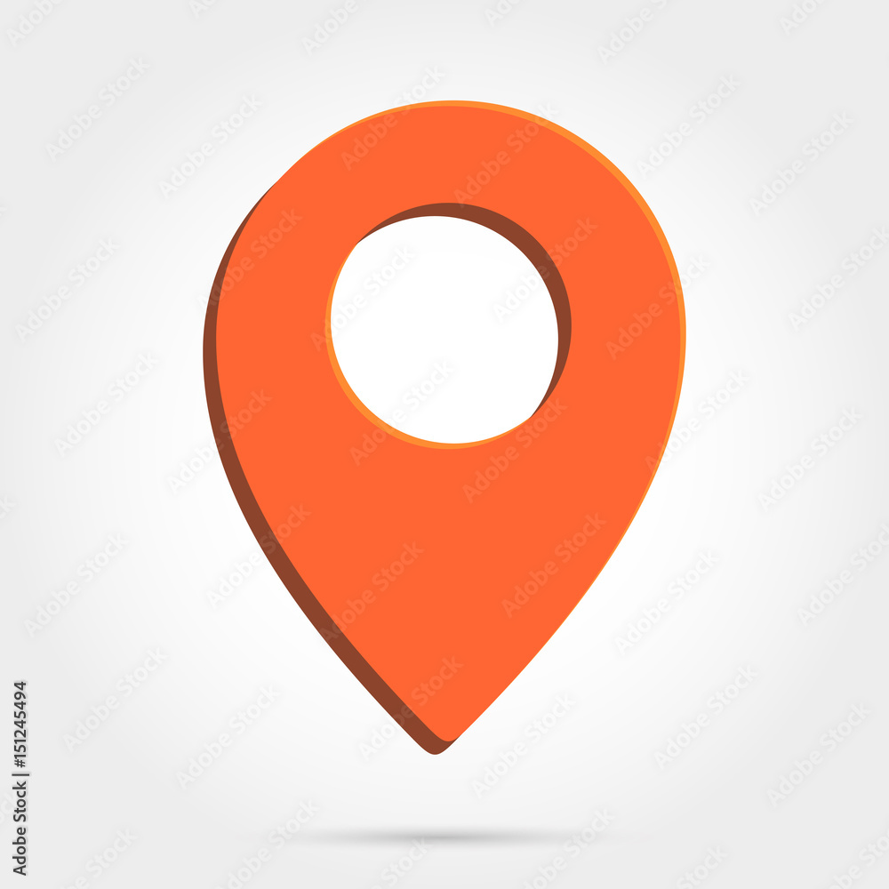 Map pointer icon. GPS location symbol Map pointer icon. GPS location symbol