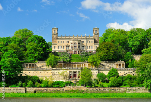 Elbschloss Albrechtsberg, Dresden, Sachsen, Deutschland, Europa