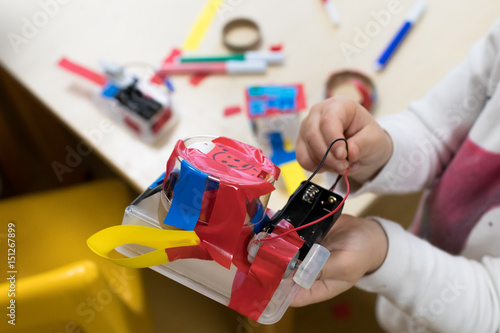 Obraz na plátne Construction of children's robots