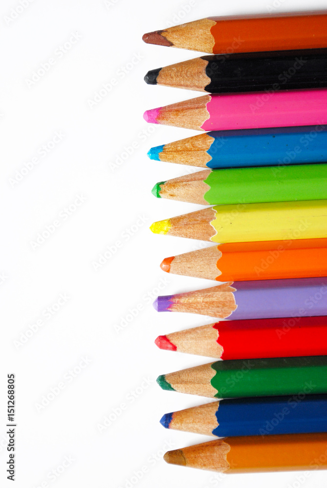 Fototapeta premium Pencils color