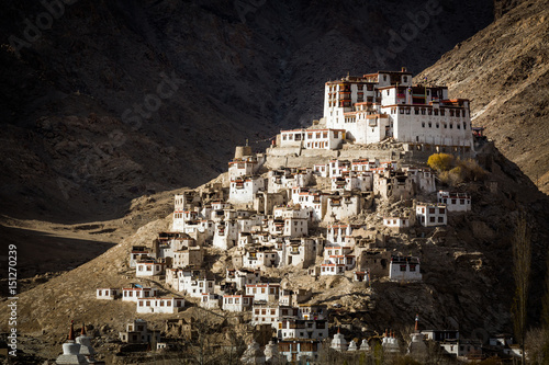 The Buddhist monastery of Chemrey in the Indian Himalaya. Chemrey, Ladakh, India photo