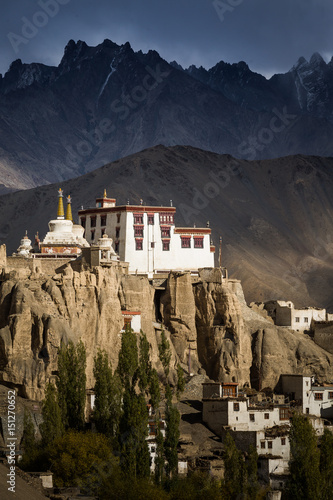 The Buddhist monastery of Lamayuru in the Indian Himalaya. Lamayuru, Ladakh, India