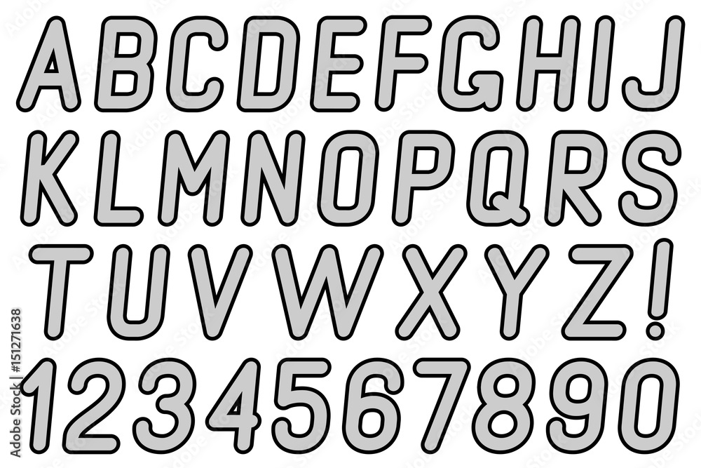 Letters and numbers. Letters and numbers.