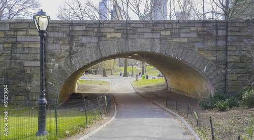 Beautiful Central Park New York - wonderful place to relax- MANHATTAN / NEW YORK - APRIL 1, 2017