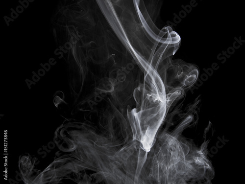 Smoke on black background © treerasak