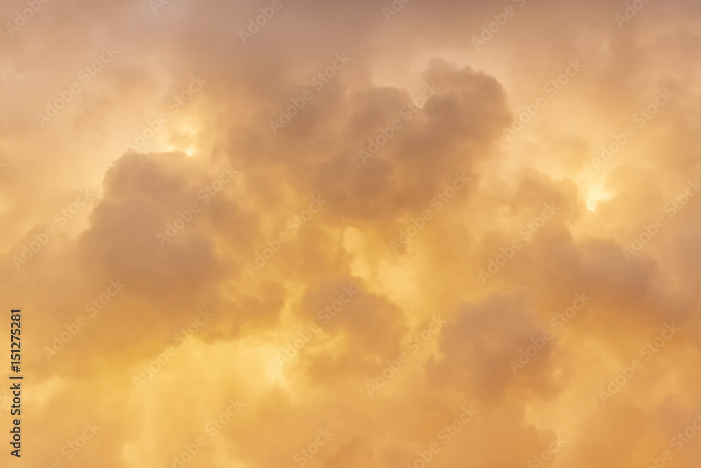 Golden clouds background Stock Photo Adobe Stock
