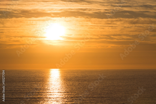 Golden sunset over the sea © Susan