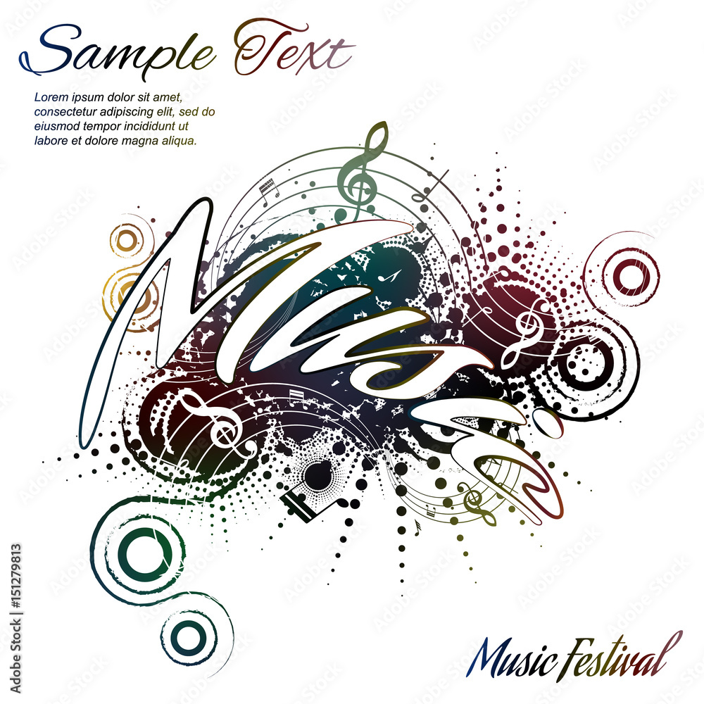 Fototapeta premium background music abstraction