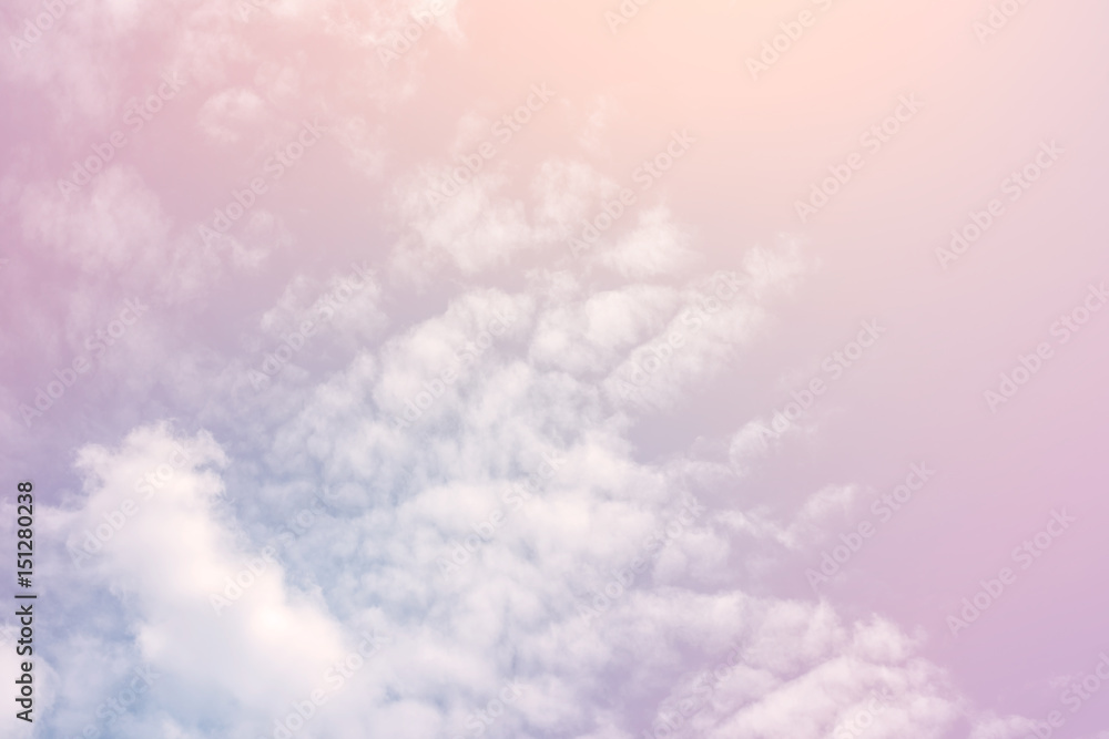 Fototapeta premium Sky with a pastel colored gradient
