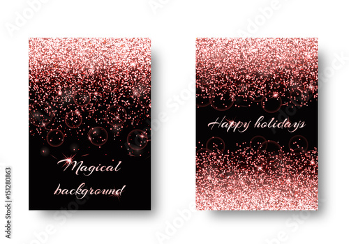Foil background with light flare. Glow in the dark on a black backdrop.
