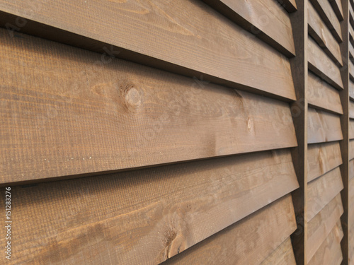 Wooden wall of planks