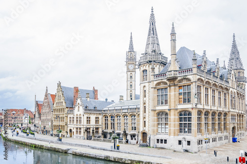 View of Cityscape of Gent in Belgium