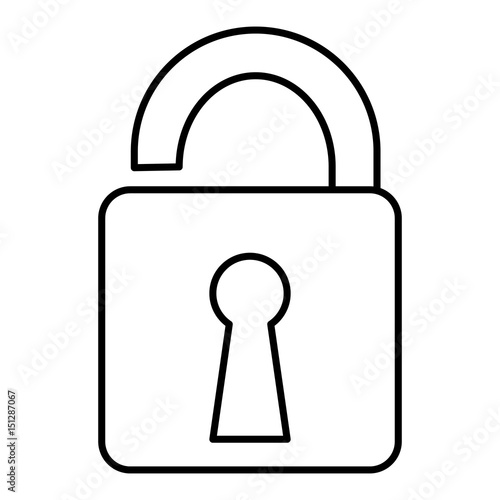 safe secure padlock icon vector illustration design