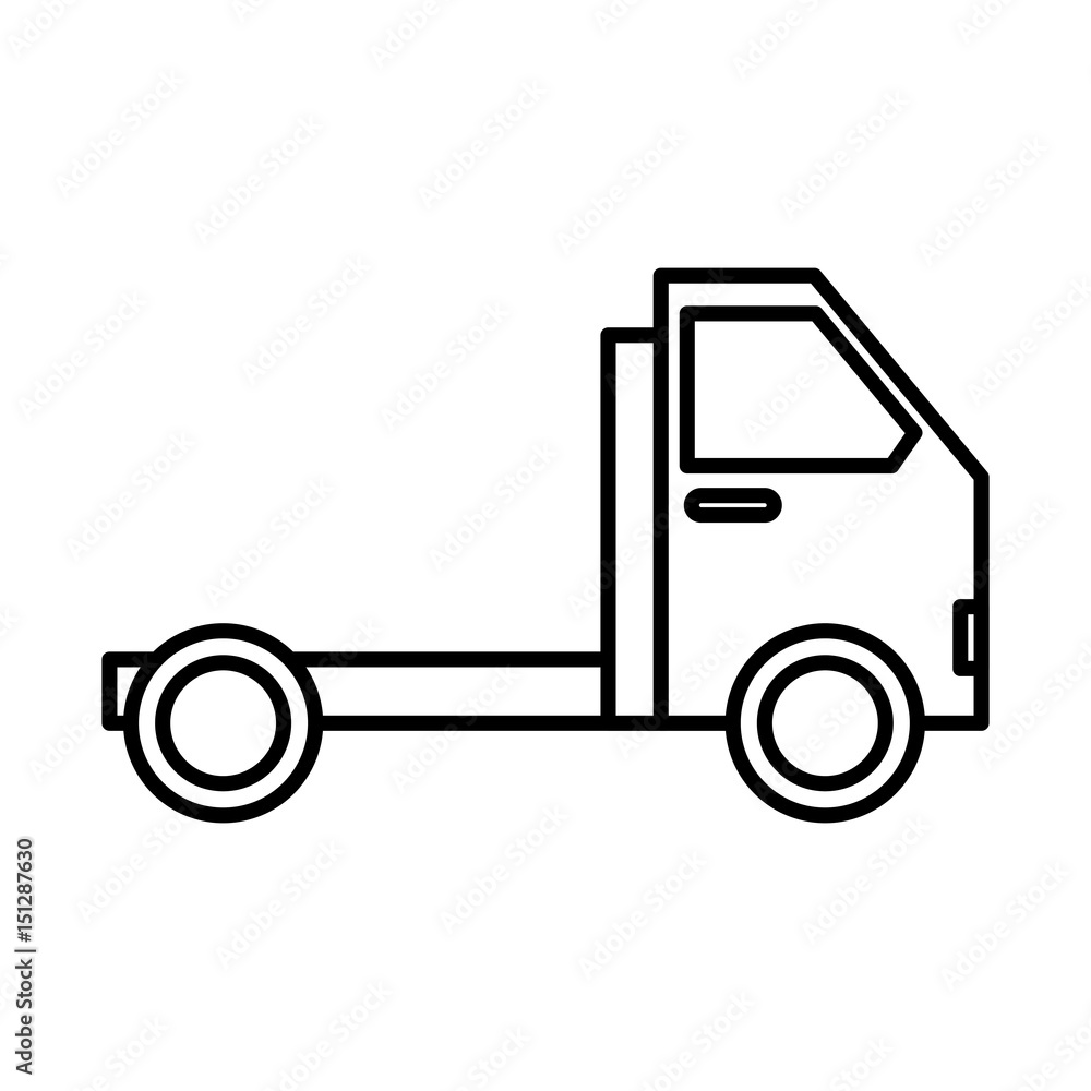 delivery truck isolated icon vector illustration design