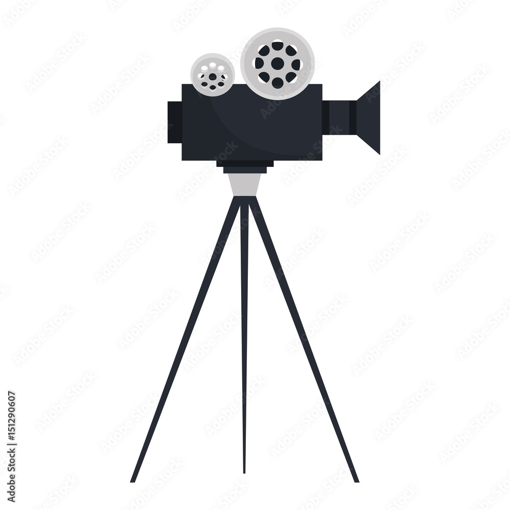 Obraz premium video camera cinema icon vector illustration design