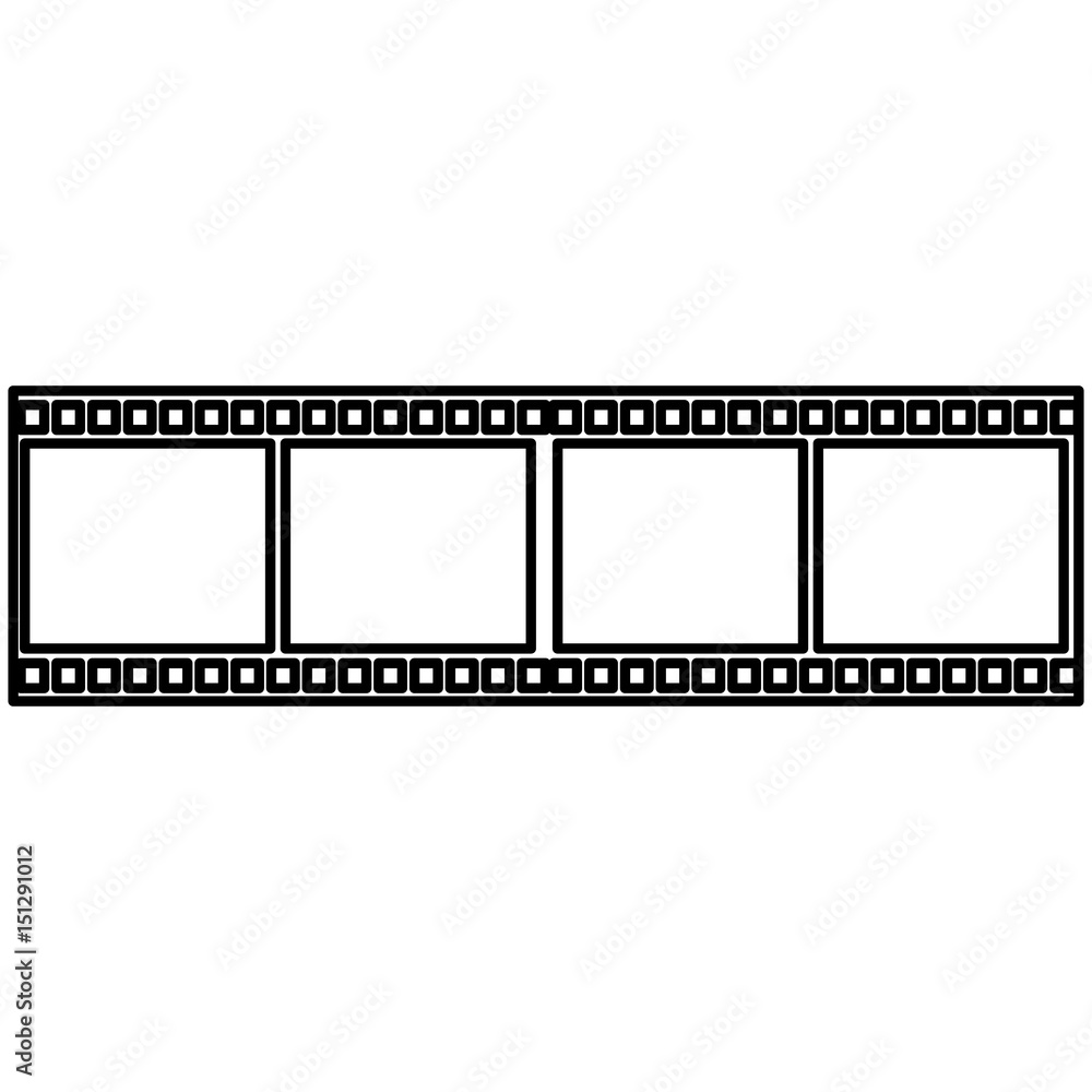 tape film isolated icon vector illustration design