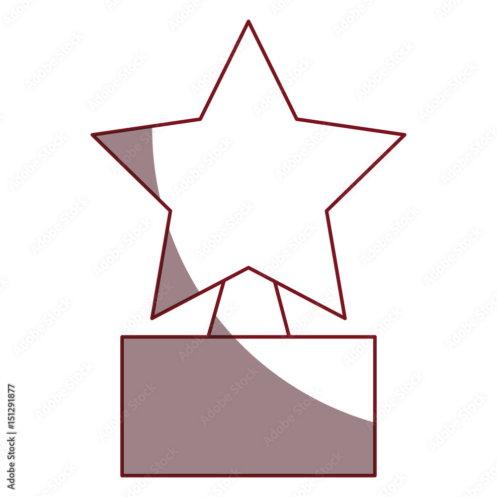 trophy star isolated icon vector illustration design trophy star isolated icon vector illustration design