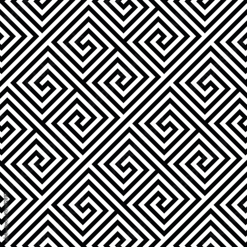 square spiral seamless geometric texture. Vector art.