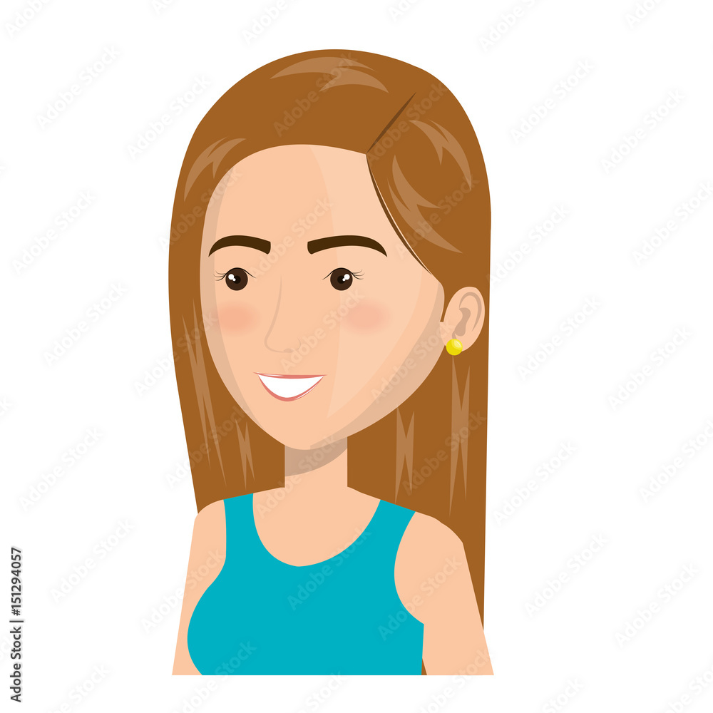beautiful and young woman character vector illustration design beautiful and young woman character vector illustration design