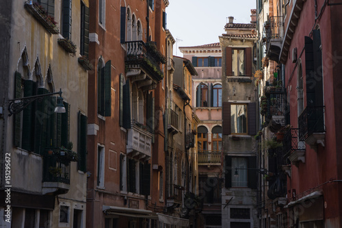 Old typical venetian buildings, Venice, Italy