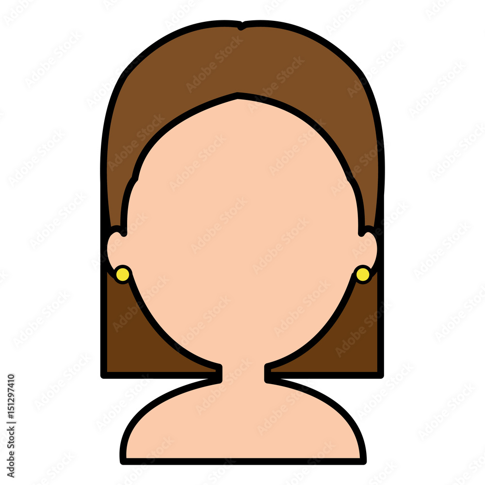 young woman shirtless avatar character vector illustration design young woman shirtless avatar character vector illustration design