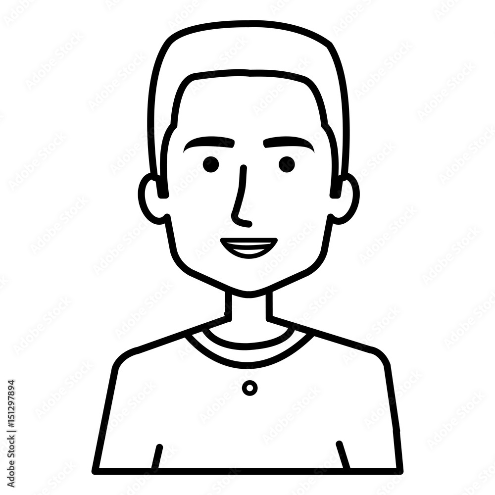 young man avatar character vector illustration design young man avatar character vector illustration design