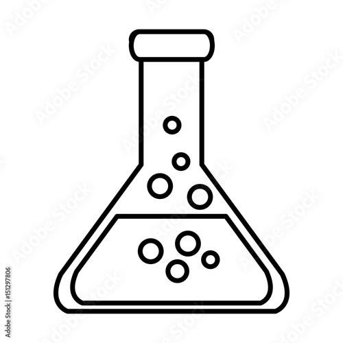 tube test isolated icon vector illustration design