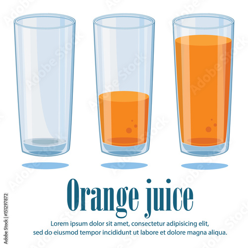 Glass with Orange juice