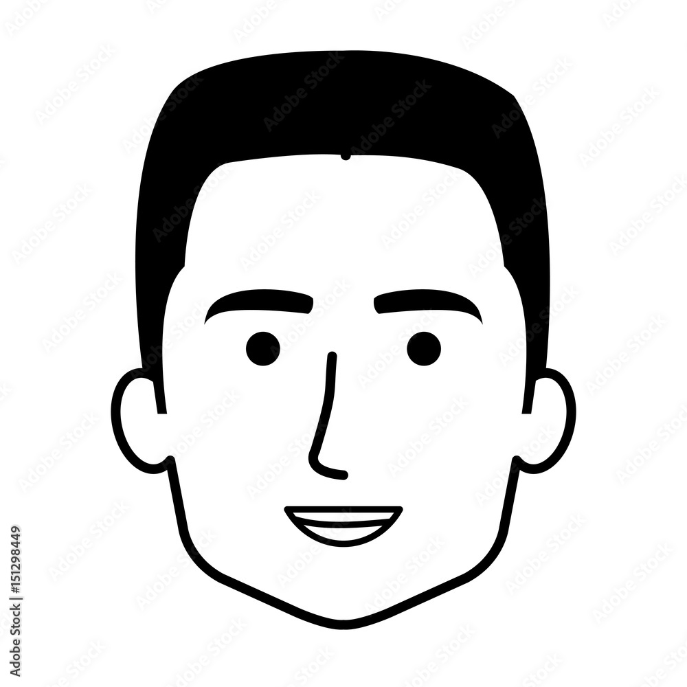 young man head avatar vector illustration design young man head avatar vector illustration design