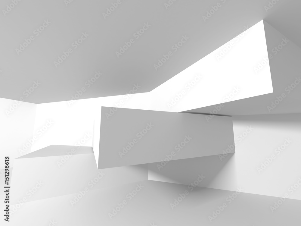 Abstract Modern White Architecture Background Abstract Modern White Architecture Background