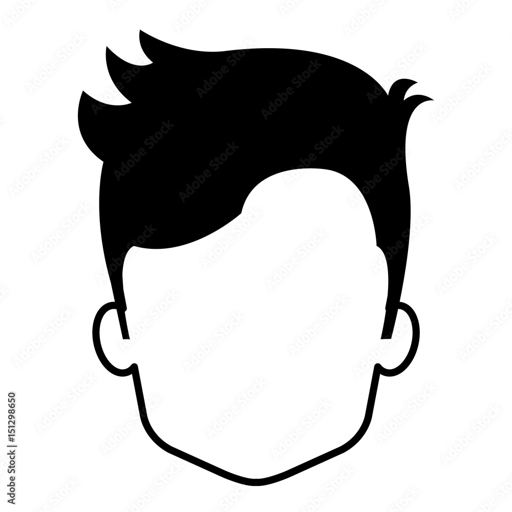 young man head avatar vector illustration design young man head avatar vector illustration design