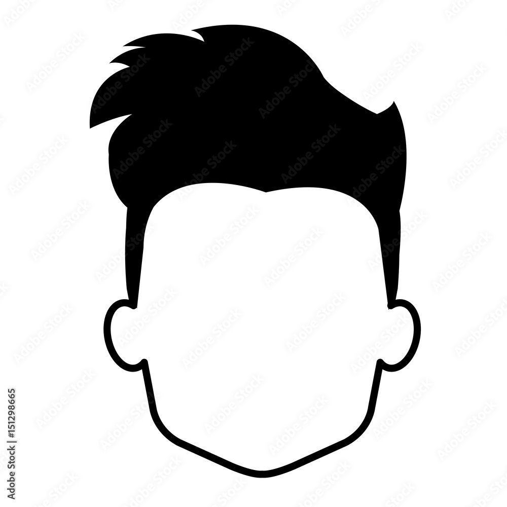 young man head avatar vector illustration design young man head avatar vector illustration design